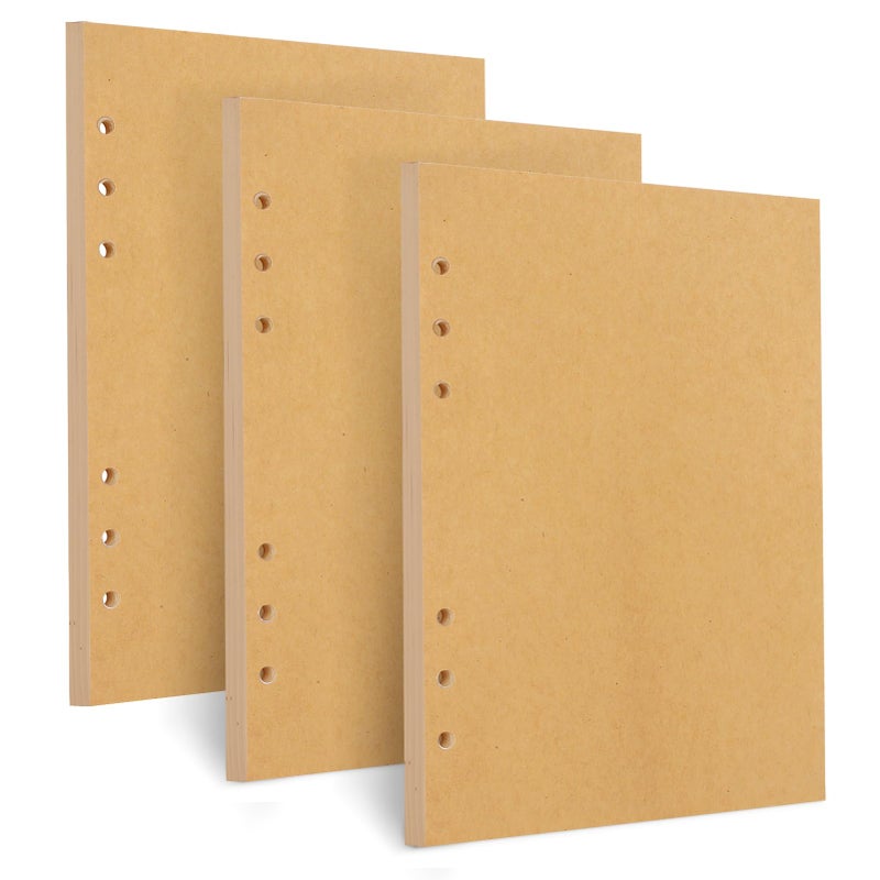Toplive A5 Refill Paper, [3 Pack] Toplive 100GSM Thick Refillable Paper 6 Hole Filler Inserts Loose Leaf Paper 135 Sheets (270 Pages) for 6 Ring Binder Journal Notebook-Kraft Paper - Image 1